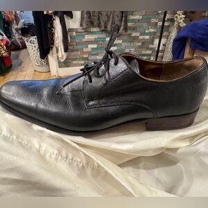 Black Leather Oxford Shoes